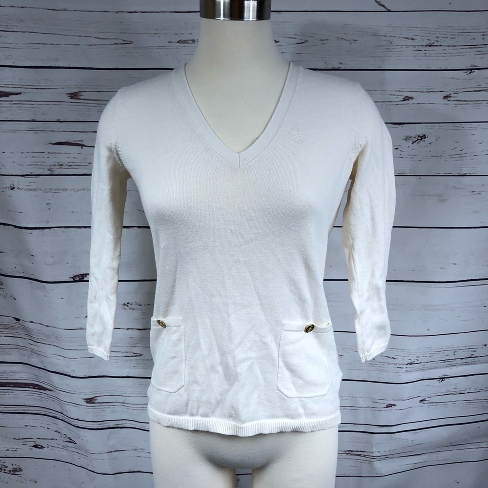 Ralph Lauren‎ White Sweater